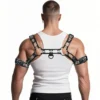 Clear PU Leather Harness Armbands