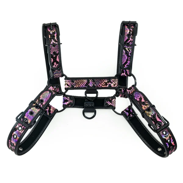 Snakeskin PU Leather Harness
