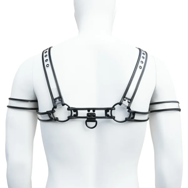 Clear PU Leather Harness Armbands