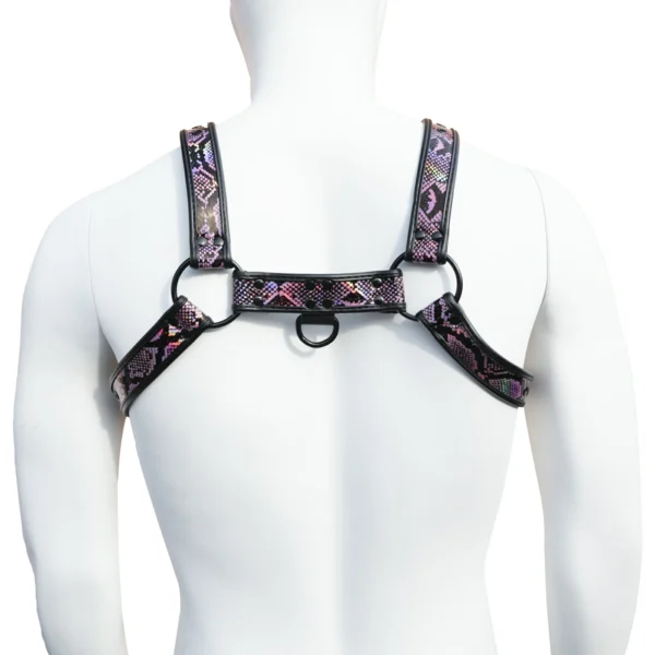 Snakeskin PU Leather Harness