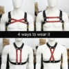 PU Leather Harness - X（4clolor）